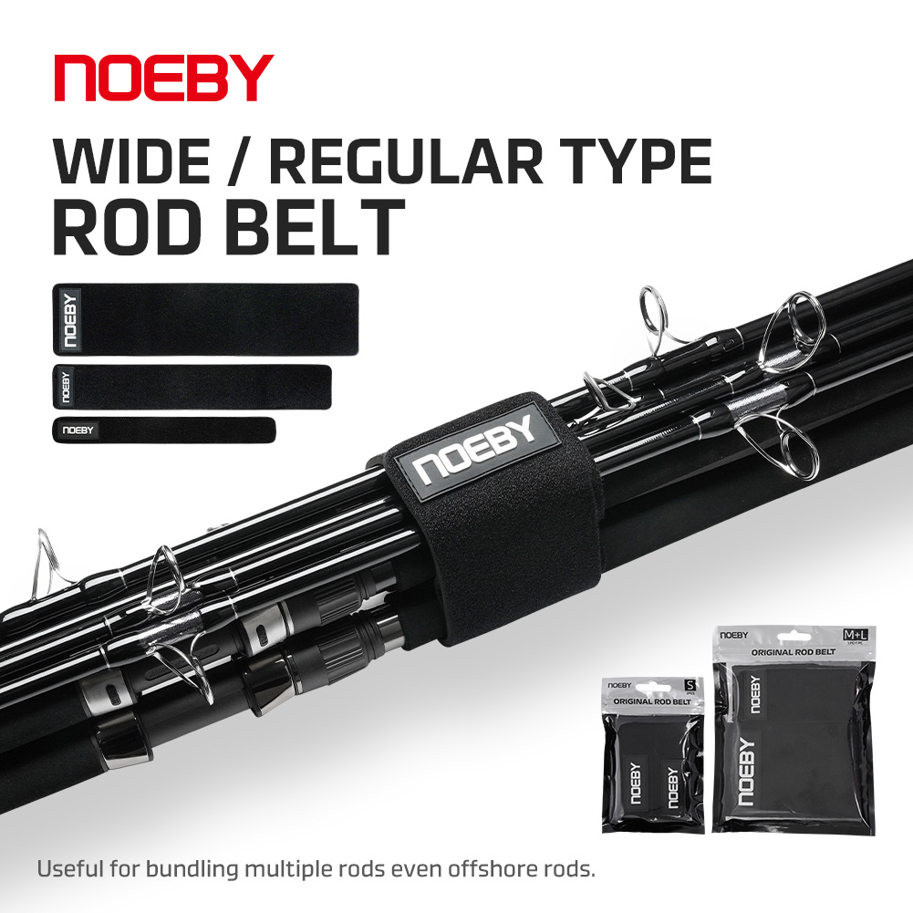 Fishing Rod Casting - สายรัดคันเบ็ดตกปลา NOEBY สายป้องกันการเสียดสีแบบกว้างสำหรับเก็บคันเบ็ดแบบสปินนิ่งและแบบแคสติ้ง