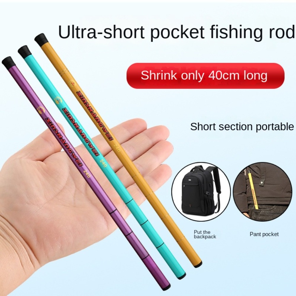 Fishing Rod Combo - ชุดคันเบ็ดตกปลาแบบยืดหดได้ พร้อมรอกสปินแคสต์ คันเบ็ดตกปลาแบบคัสติ้ง ชุดคันเบ็ดตกปลาไฟเบอร์กลาส 1.8ม.-3.0ม. คันเบ็ดฟีดเดอร์คอมโบ