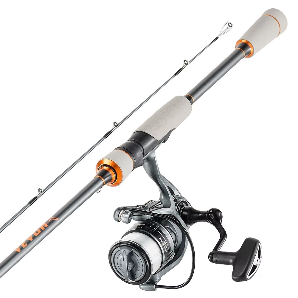 Fishing Rod Combo - ชุดคันเบ็ดตกปลาคาร์บอนไฟเบอร์ 6.5 ฟุต แบบสองท่อน พร้อมลูกปืน 6+1