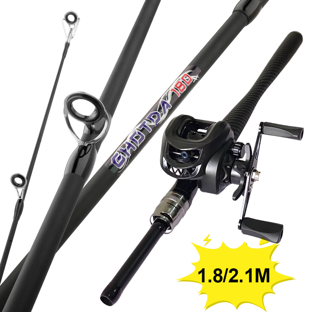 Fishing Rod Combo - ชุดอุปกรณ์ตกปลา คันเบ็ดและรอกตกปลา น้ำหนักเหยื่อ 3-18 กรัม คุณภาพสูง