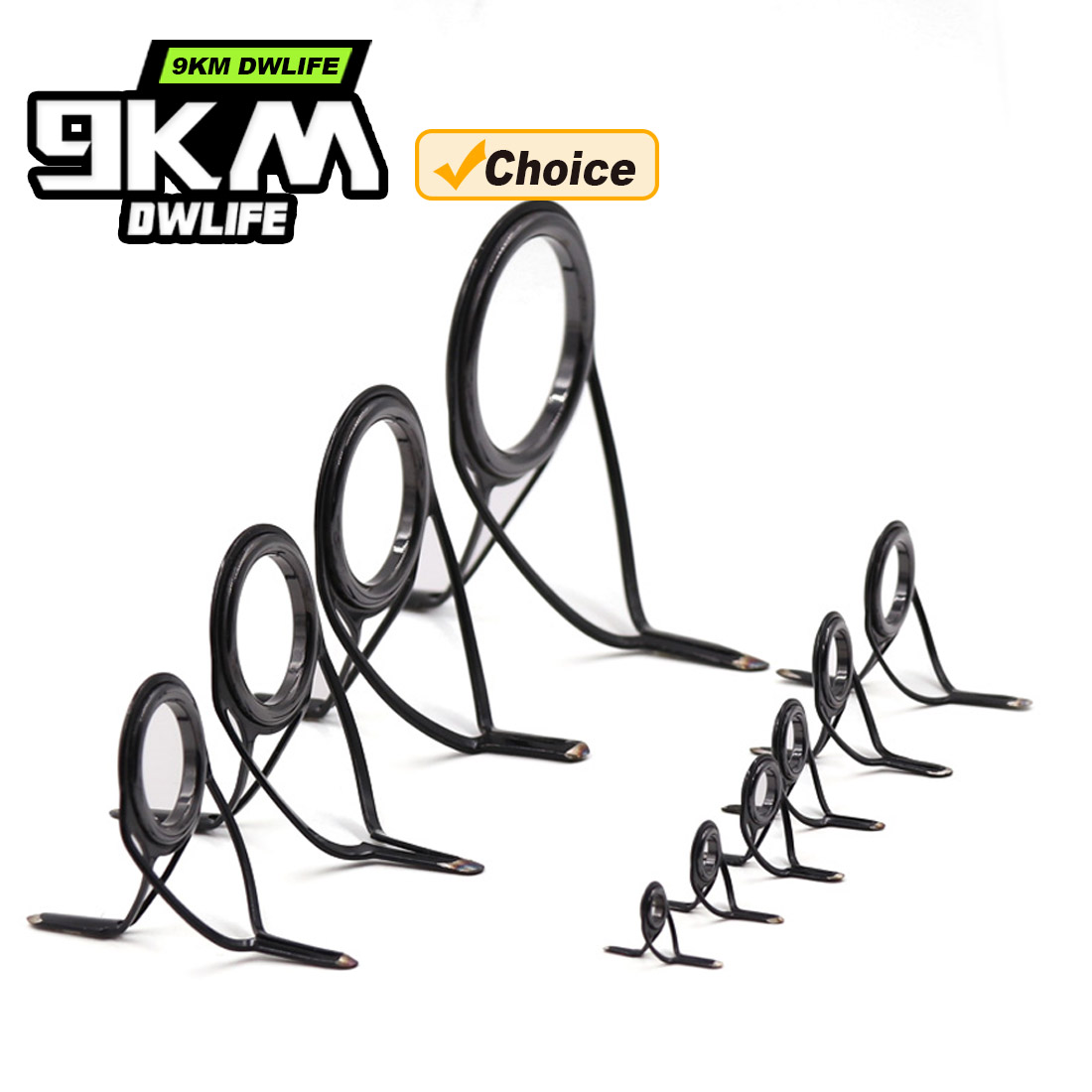 ชุดอุปกรณ์นำสายเบ็ดแบบโค้ง 9KM - Fishing Rod Repair Kit บทวิจารณ์และราคา